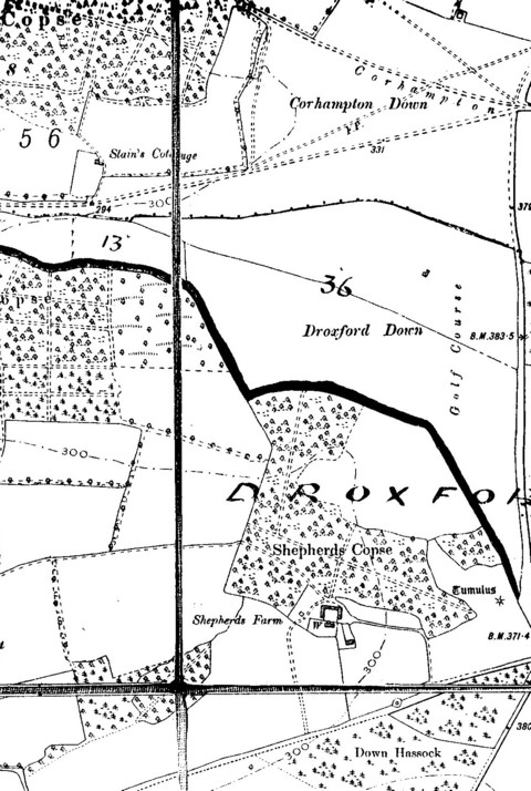 Historic Corhampton Down Maps – 1872 and 1910 – Corhampton Golf Club
